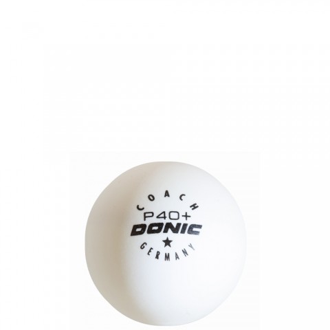 P40+ Ball 1* Blanc 6 balles Balles Tennis de Table Donic