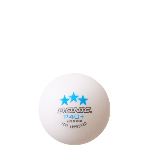 P40+ Ball 3*** Blanc  3 balles Balles Tennis de Table Donic