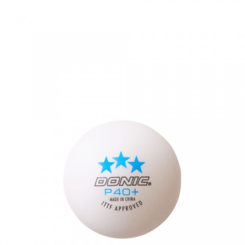 P40+ Ball 3*** Blanc  3 balles Balles Tennis de Table Donic
