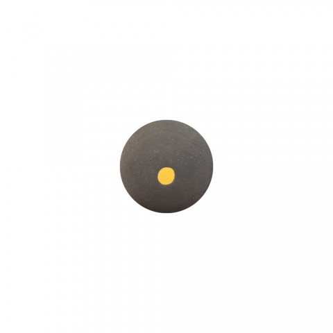 Pelote Ikus Gomme noire point jaune 14452