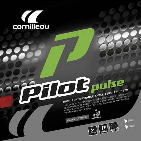 Revêtement Cornilleau Tennis de Table Pilot Pulse Rouge