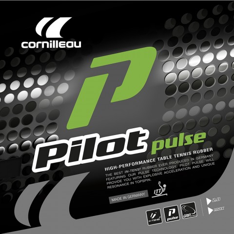Revêtement Cornilleau Tennis de Table Pilot Pulse Noir