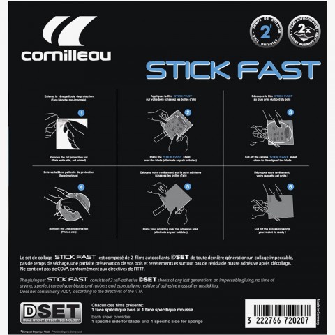 Feuilles autocollantes Cornilleau Stick Fast (x2) 14535
