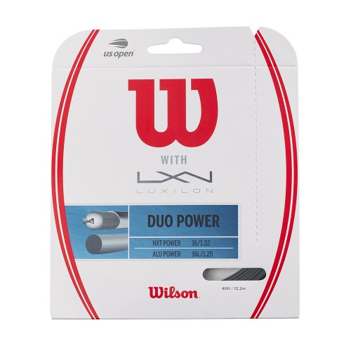 Garniture Tennis Wilson Duo Power (Luxilon NXT Power & Wilson Alu Power) 14751