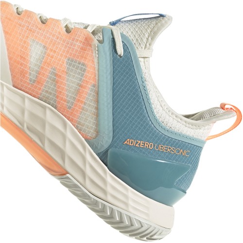 Chaussures Tennis adidas Adizero Ubersonic 4 Toutes Surfaces Homme Blanc/Orange 17073