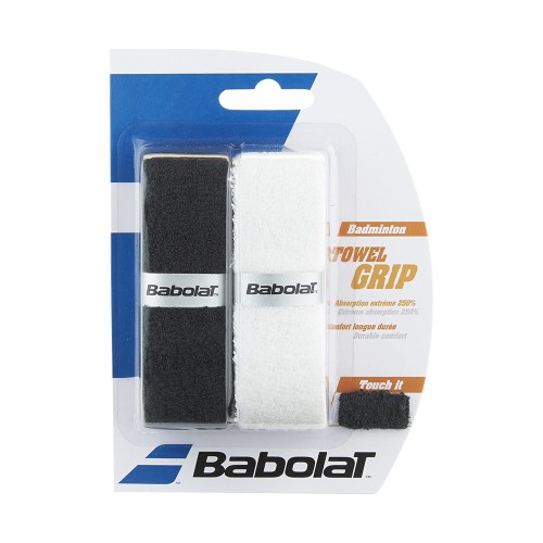 Grip-éponge Babolat x2 Blanc/Noir 17157