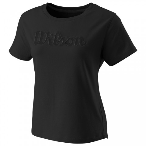 Tee-shirt Wilson Script Eco Femme Noir 17248