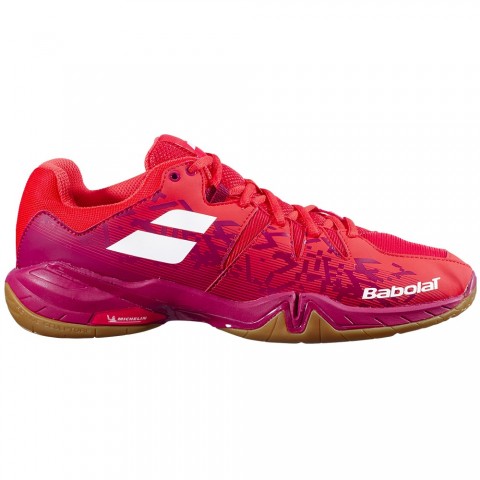 Chaussures Badminton Babolat Shadow Spirit Homme Rouge 18124