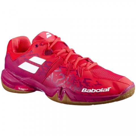Chaussures Badminton Babolat Shadow Spirit Homme Rouge 18126