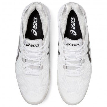 Chaussures Asics Tennis Gel Resolution 8 Toutes Surfaces Homme Blanc/Noir