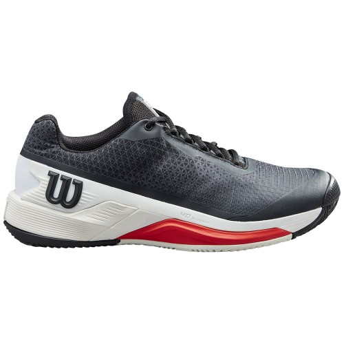 Chaussures Tennis Wilson Rush Pro 4.0 Terre Battue Homme Noir/Blanc/Rouge 18405