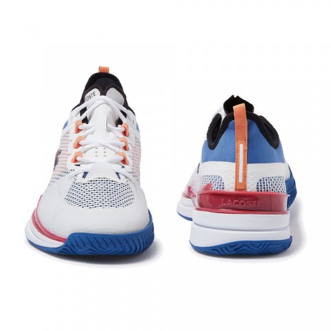 Chaussures Tennis Lacoste AG-LT Ultra 21 Terre Battue Homme Blanc/Bleu/Rouge 18450