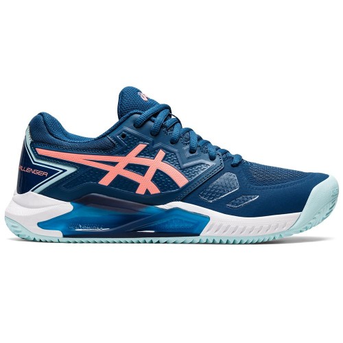 Chaussures Tennis Asics Gel Challenger 13 Terre Battue Femme Bleu 18476