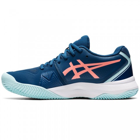 Chaussures Tennis Asics Gel Challenger 13 Terre Battue Femme Bleu 18477