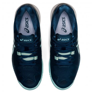 Chaussures Asics Tennis Gel Resolution 8 Toutes Surfaces Femme Bleu