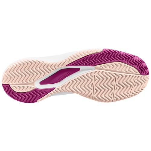 Chaussures Wilson Tennis Rush Pro Ace Toutes Surfaces Femme Beige/Blanc/Violet