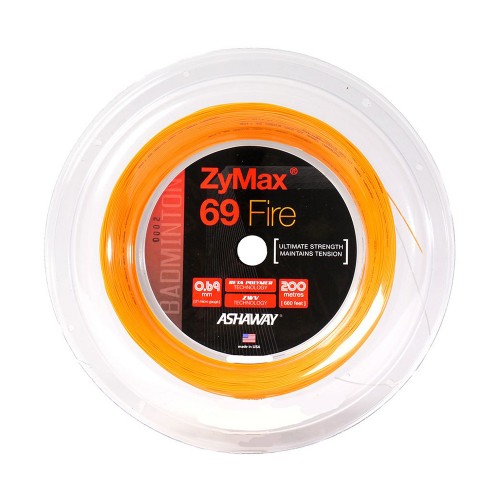 Bobine Badminton Ashaway Zymax 69 Fire Orange 18834