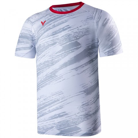 Tee-shirt Victor T-20000TD A Denmark National Team Homme Blanc Tee-shirt Victor T-20000TD A Denmark National Team Homme Blanc