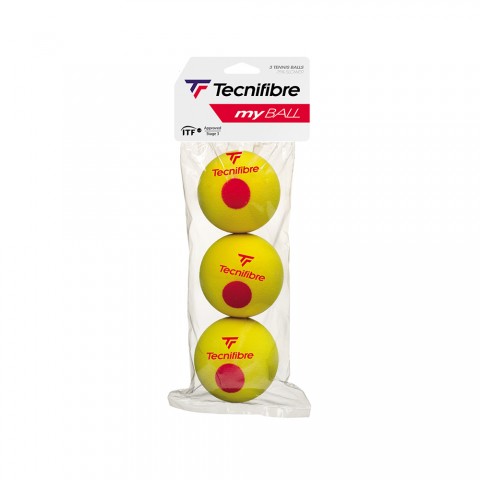 Balles Tennis Tecnifibre My Ball Mousse x3 19116