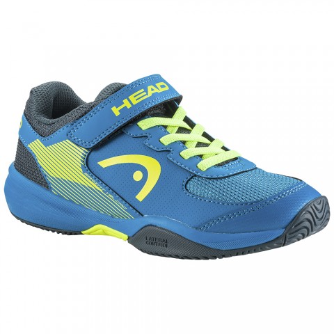 Chaussures Tennis Head Sprint Velcro 3.0 Toutes Surfaces Junior Bleu/Jaune 19306