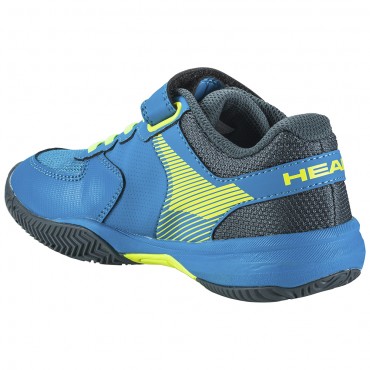Chaussures Head Tennis Sprint Velcro 3.0 Toutes Surfaces Junior Bleu/Jaune