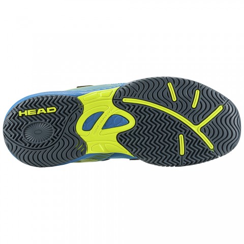 Chaussures Tennis Head Sprint Velcro 3.0 Toutes Surfaces Junior Bleu/Jaune 19310