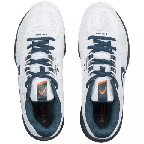 Chaussures Head Tennis Sprint 3.5 Toutes Surfaces Junior Blanc/Orange