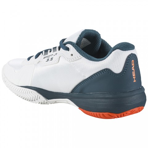 Chaussures Head Tennis Sprint 3.5 Toutes Surfaces Junior Blanc/Orange Chaussures Head Tennis Sprint 3.5 Toutes Surfaces Junior Blanc/Orange