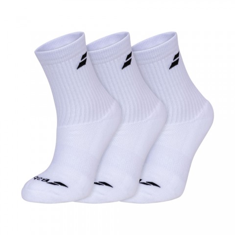 Chaussettes Babolat Blanc x3 19359