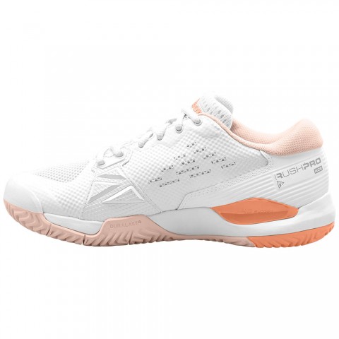 Chaussures Tennis Wilson Rush Pro Ace Toutes Surfaces Femme Blanc/Orange 19484