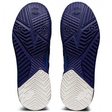 Chaussures Asics tennis Gel Resolution 8 Toutes Surfaces Homme Blanc/Bleu