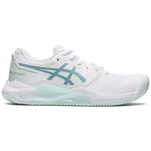 Chaussures Tennis Asics Gel Challenger 13 Terre Battue Femme Blanc/Bleu 19510