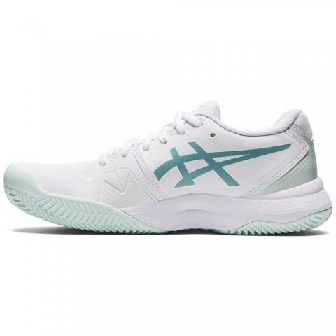 Chaussures Tennis Asics Gel Challenger 13 Terre Battue Femme Blanc/Bleu 19511