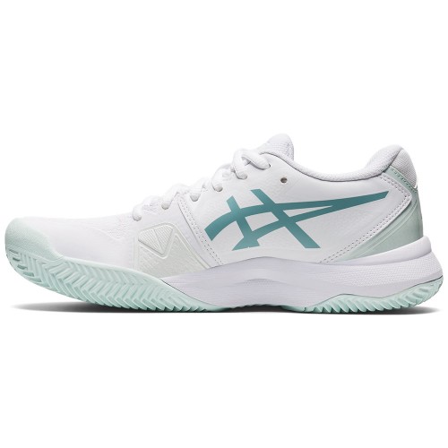 Chaussures Tennis Asics Gel Challenger 13 Terre Battue Femme Blanc/Bleu 19511