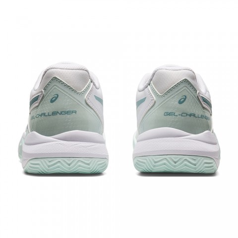 Chaussures Tennis Asics Gel Challenger 13 Terre Battue Femme Blanc/Bleu 19516