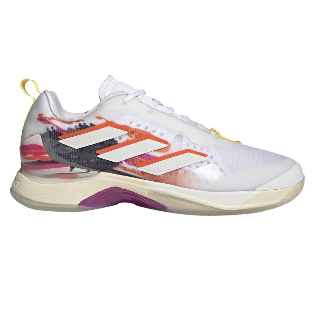 Hesje verraden Omhoog gaan Chaussures adidas Tennis Avacourt Toutes Surfaces Femme Blanc/Orange/Jaune  - Sports Raquettes