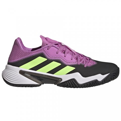 Chaussures adidas Tennis Barricade Toutes Surfaces Homme Noir/Vert/Violet Chaussures adidas Tennis Barricade Toutes Surfaces Homme Noir/Vert/Violet