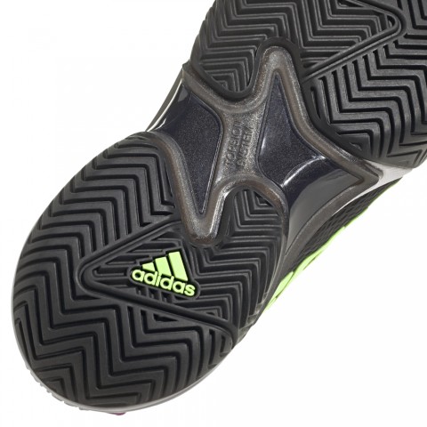 Chaussures adidas Tennis Barricade Toutes Surfaces Homme Noir/Vert/Violet Chaussures adidas Tennis Barricade Toutes Surfaces Homme Noir/Vert/Violet