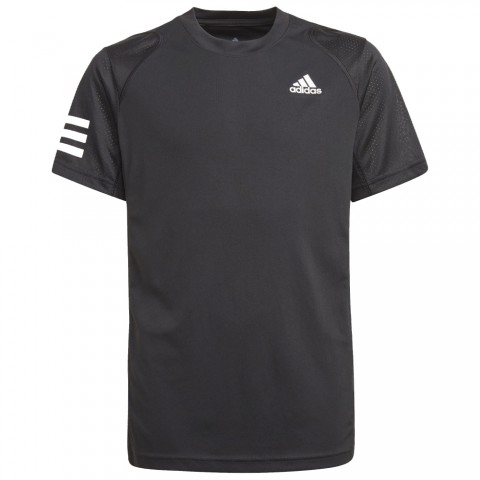 Tee-shirt adidas Club 3 Stripes Garçon Noir/Blanc 19725