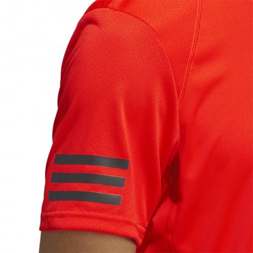 Tee-shirt adidas Club 3 Stripes Homme Orange