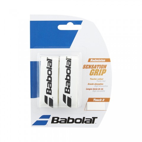 Grips Babolat Badminton Sensation Blanc x2 19789