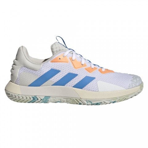 Chaussures adidas Tennis Sole Match Control Toutes Surfaces Homme Blanc/Bleu/Orange Chaussures adidas Tennis Sole Match Control Toutes Surfaces Homme Blanc/Bleu/Orange