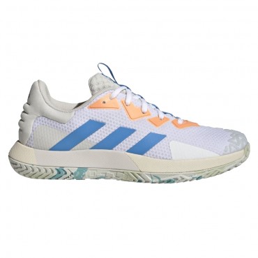 Chaussures adidas Tennis Sole Match Control Toutes Surfaces Homme Blanc/Bleu/Orange