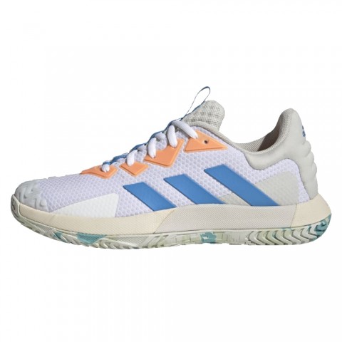Chaussures adidas Tennis Sole Match Control Toutes Surfaces Homme Blanc/Bleu/Orange Chaussures adidas Tennis Sole Match Control Toutes Surfaces Homme Blanc/Bleu/Orange