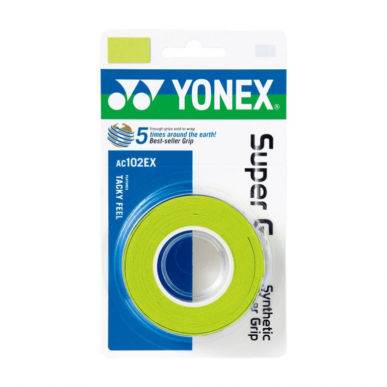 Surgrips Yonex AC102 x3 Vert Citron