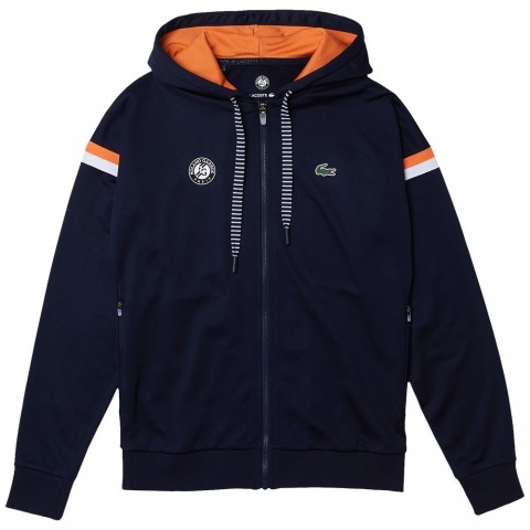 Veste Lacoste SH0967-D1L Roland Garros Homme Bleu/Orange Veste Lacoste SH0967-D1L Roland Garros Homme Bleu/Orange