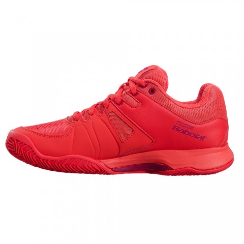 Chaussures Tennis Babolat Pulsion Terre Battue Femme Rouge 20680