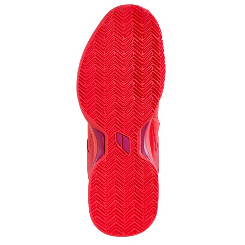 Chaussures Tennis Babolat Pulsion Terre Battue Femme Rouge 20681