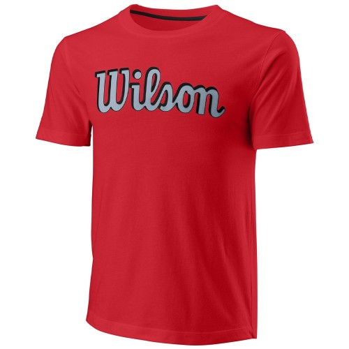 Tee-shirt Wilson Script Eco Slimfit Homme Rouge 20722