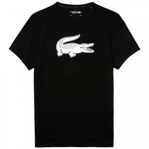 Tee-shirt Lacoste Crocodile 3D Homme Noir